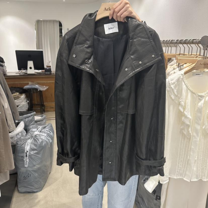 ACKER韓國代購女裝新品時尚真品休閑熱賣人氣推薦皮衣麂皮ACKER皮衣