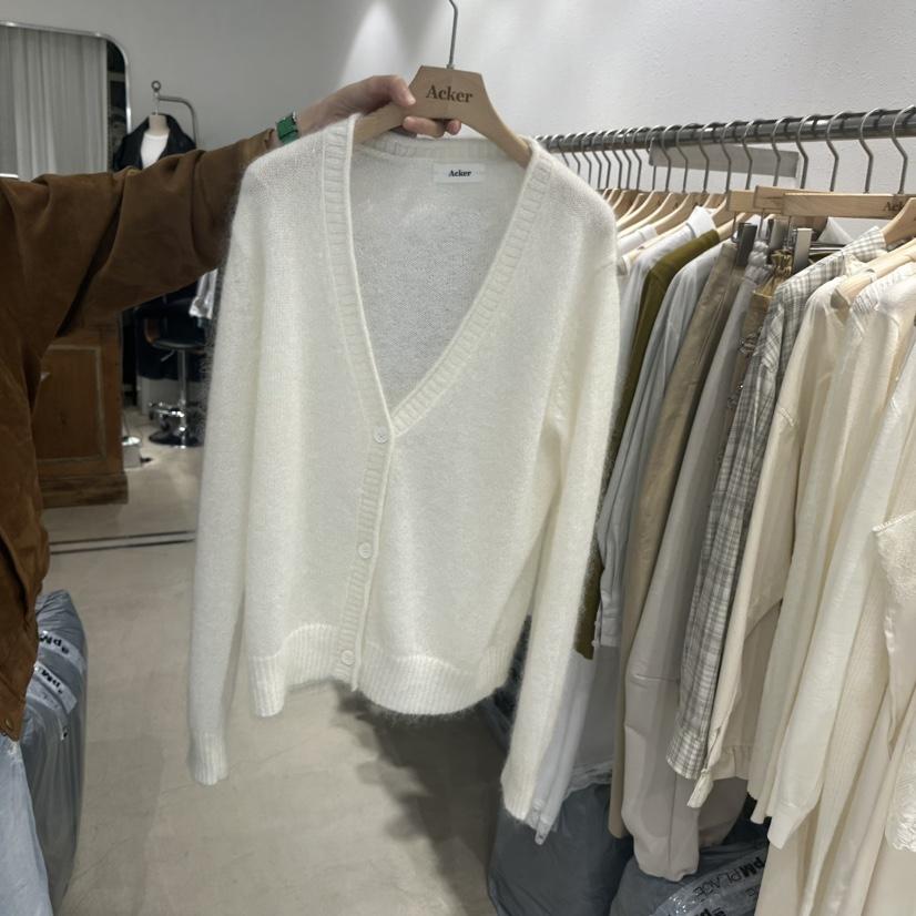 ACKER東大門直郵女裝新品熱賣休閑人氣時尚開衫馬海毛開衫ACKER開衫