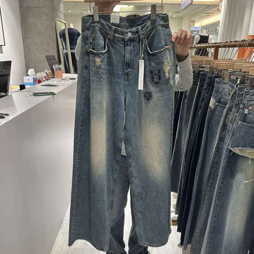 GRAYMELLOW韓國直郵女士新品人氣休閑時尚真品熱賣牛仔褲GRAYMELLOW牛仔褲