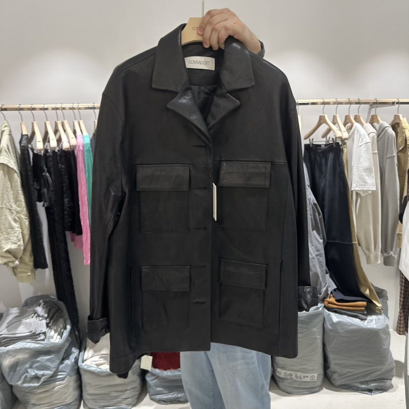 CONNAUGHT/DAILYJUD東大門實拍女裝新品休閑時尚真品皮衣CONNAUGHT/DAILYJUD皮衣