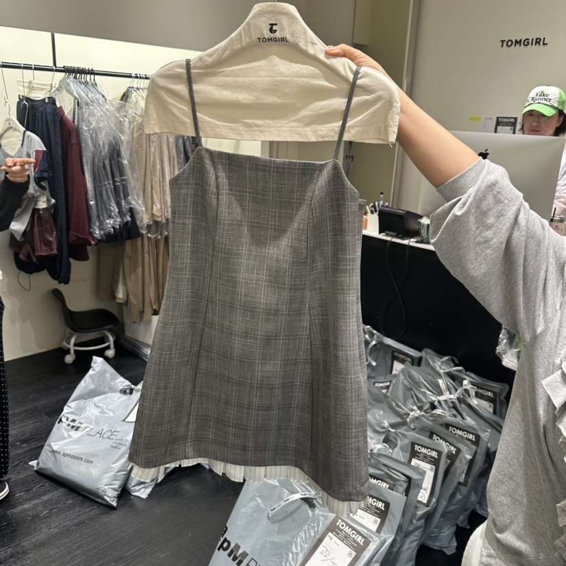 TOMGIRL韓國代購女裝新品人氣真品休閑時尚熱賣推薦連衣裙TOMGIRL連衣裙