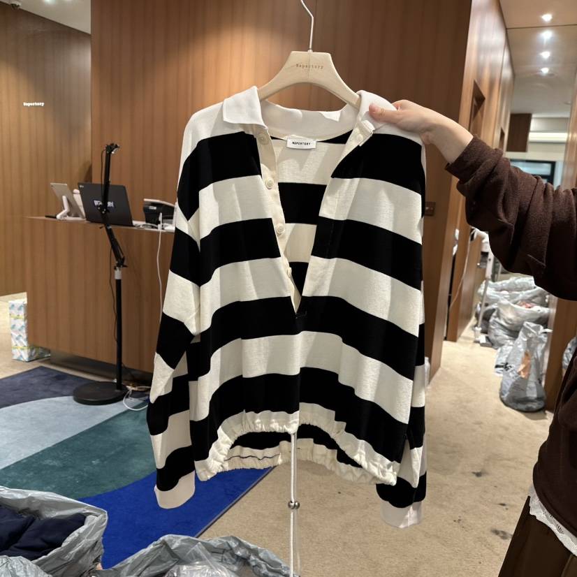 REPERTORY東大門實拍女裝新品人氣推薦襯衫蕾絲衫不含內搭REPERTORY襯衫/蕾絲衫