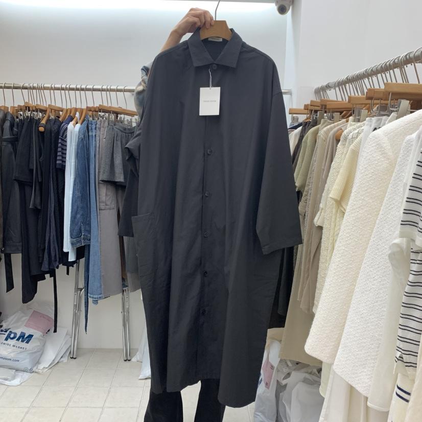 DRESS ROOM東大門代購女裝新品休閑推薦人氣真品長款風衣DRESS ROOM長款風衣
