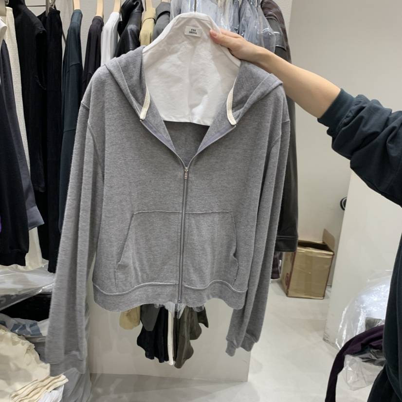 FRE韓國代購女裝新品推薦休閑熱賣時尚人氣衛衣拉鏈連帽衫FRE SEOUL衛衣