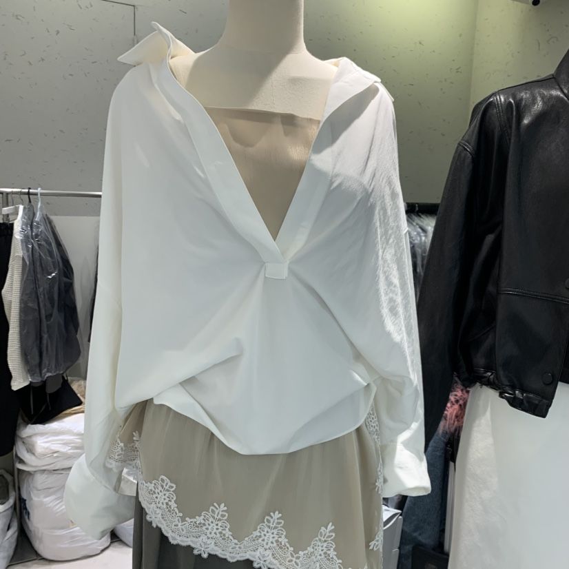 BRONZE東大門實拍女士新款時尚熱賣真品推薦休閑襯衫蕾絲衫BRONZE襯衫/蕾絲衫
