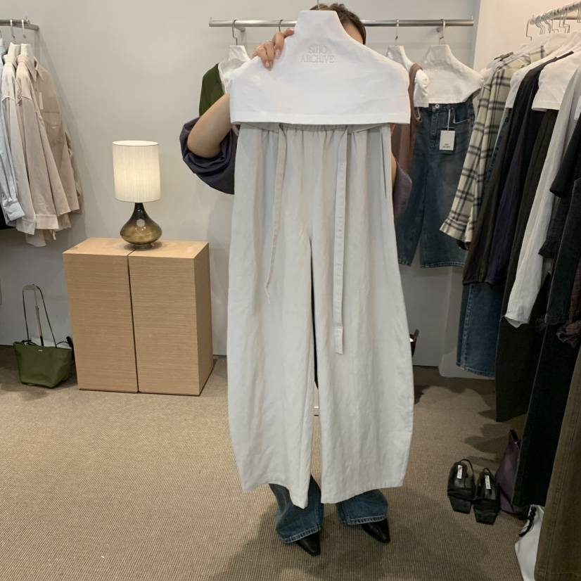 SIHO ARCHIVE韓國代購女裝新款熱賣時尚休閑推薦休閑褲腰帶SIHO ARCHIVE休閑褲