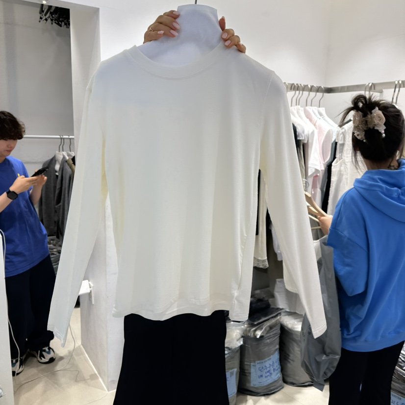 RICH SISTER韓國代購女士新款推薦熱賣真品休閑長袖T恤天絲RICH SISTER長袖T恤
