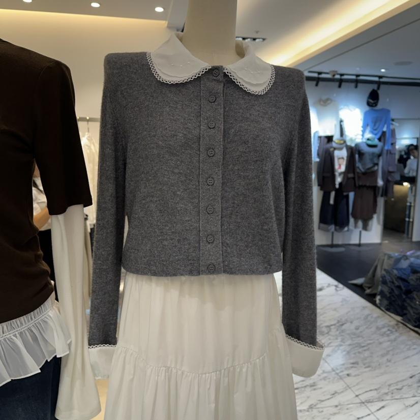 RICH SISTER東大門實拍女裝新品時尚熱賣襯衫蕾絲衫蕾絲RICH SISTER襯衫/蕾絲衫