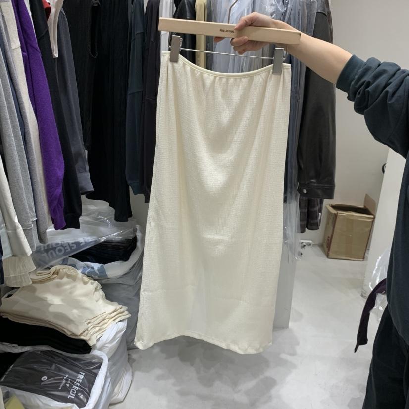 FRE韓國代購女裝新款時尚推薦人氣真品熱賣休閑長裙褶裥FRE SEOUL長裙