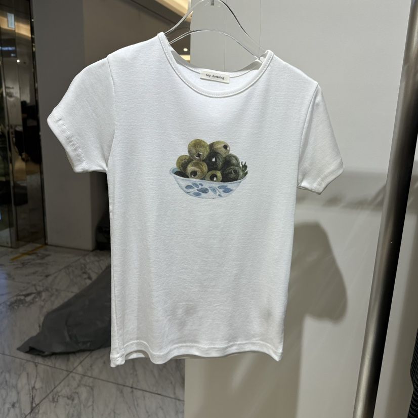 TOPDRESSING韓國代購女裝新品真品推薦熱賣人氣時尚T恤印花TOPDRESSINGT恤