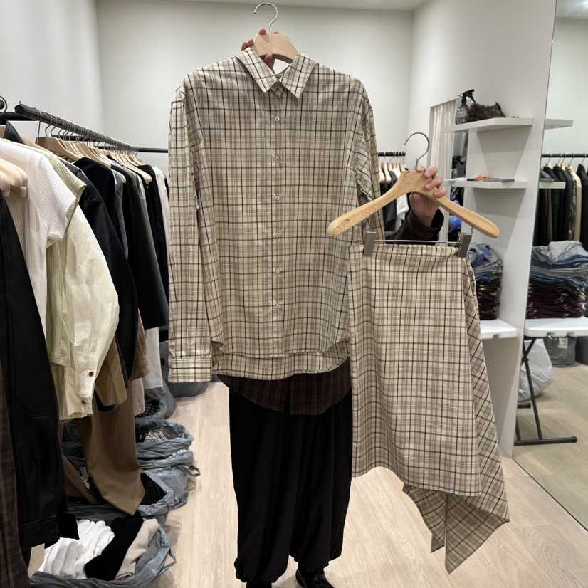 NOTTINGHAM/AVECNOUS/MODEST東大門代購女裝新品真品套裝格紋NOTTINGHAM/AVECNOUS/MODEST套裝