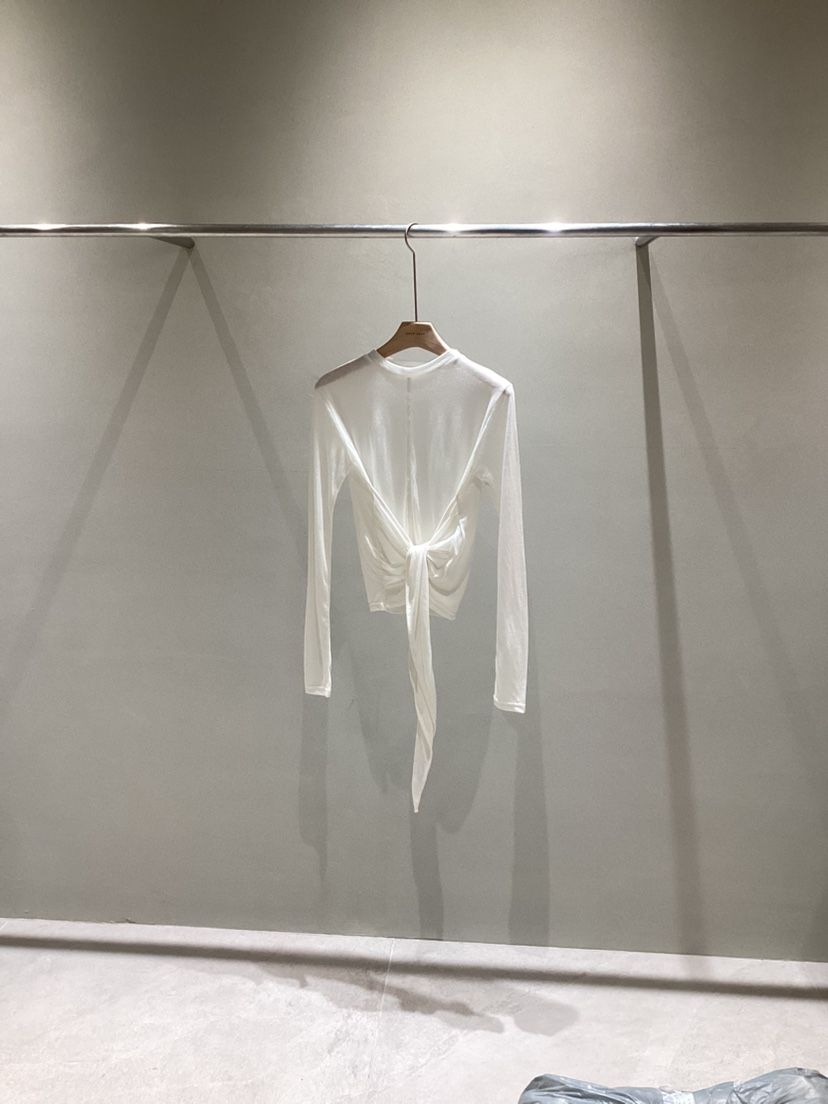 NEAR LEAP-P東大門代購女裝新品熱賣休閑真品長袖T恤腰帶NEAR LEAP/The N:L長袖T恤