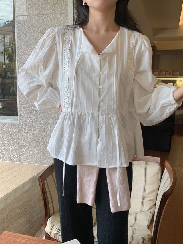FRILL-T/DADA東大門直郵女裝新品人氣熱賣時尚襯衫蕾絲衫FRILL-T/DADA襯衫/蕾絲衫