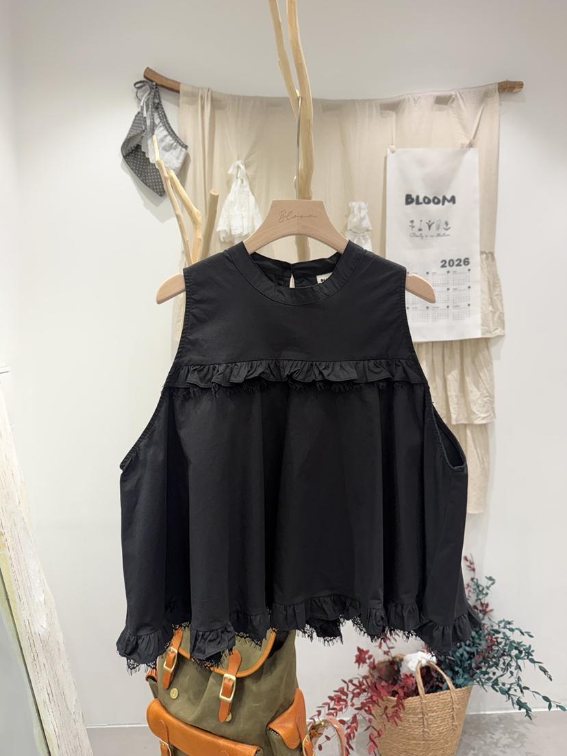 BLOOM東大門代購女裝新款人氣真品熱賣吊帶背心棉質蕾絲無袖BLOOM-S吊帶/背心