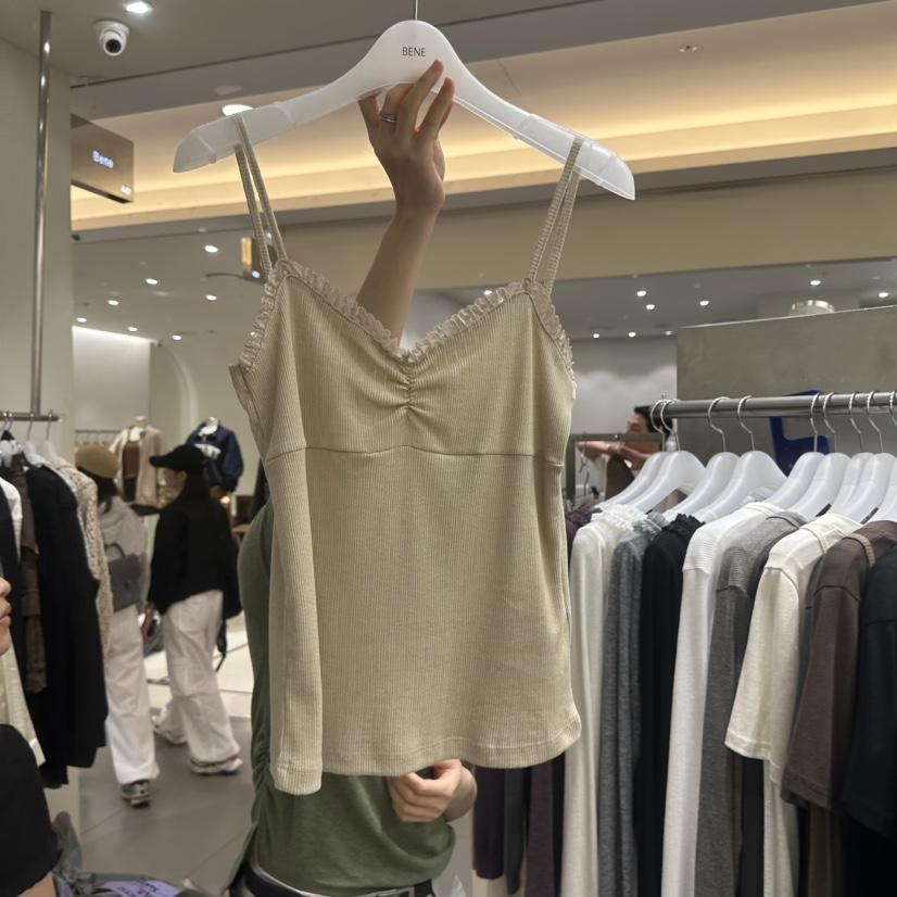 BENE韓國代購女裝新款人氣時尚熱賣真品吊帶背心褶邊鏤空SHOP BENE_Bene吊帶/背心