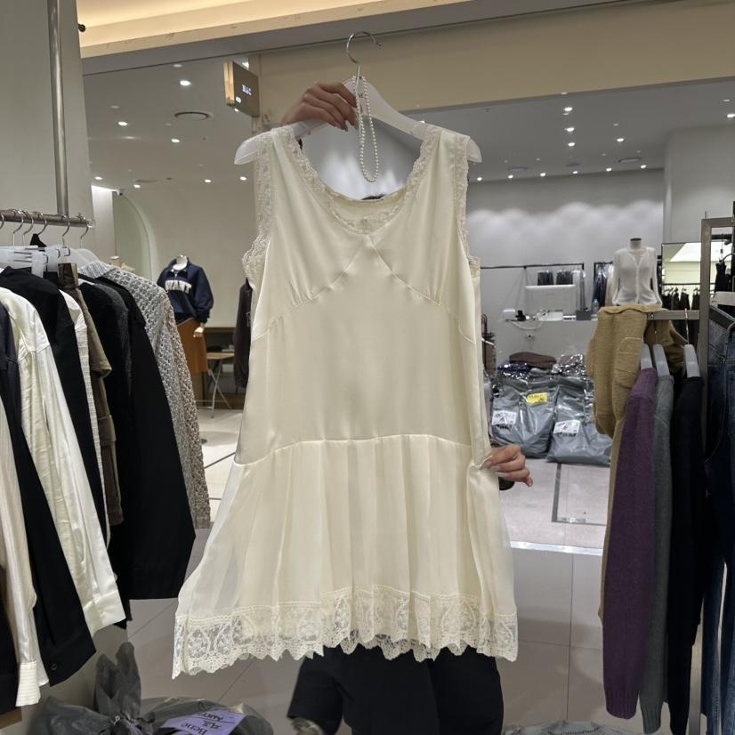 BENE東大門代購女裝新品真品人氣連衣裙不含腰包OPS褶皺緞面SHOP BENE_Bene連衣裙