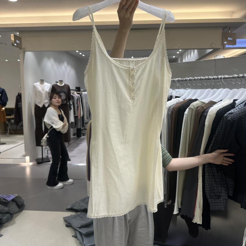 BENE韓國直郵女士新品時尚推薦人氣熱賣吊帶背心無袖紐扣SHOP BENE_Bene吊帶/背心