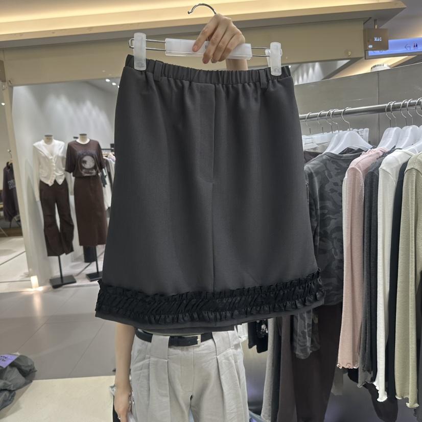 BENE東大門代購女士新款人氣休閑真品半身裙中短裙束帶褶皺SHOP BENE_Bene半身裙/中短裙