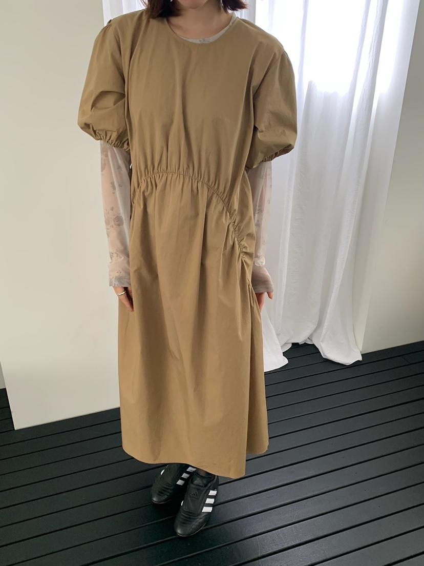 LOVEMYSANTA韓國代購女裝新款休閑連衣裙不含內搭OPS蓬松褶皺LOVEMYSANTA連衣裙