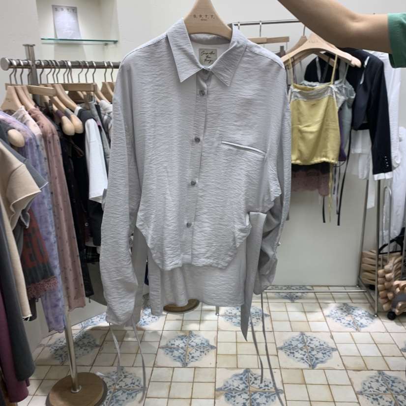 S.R.T.T.東大門代購女裝新款推薦休閑熱賣襯衫蕾絲衫S.R.T.T.襯衫/蕾絲衫