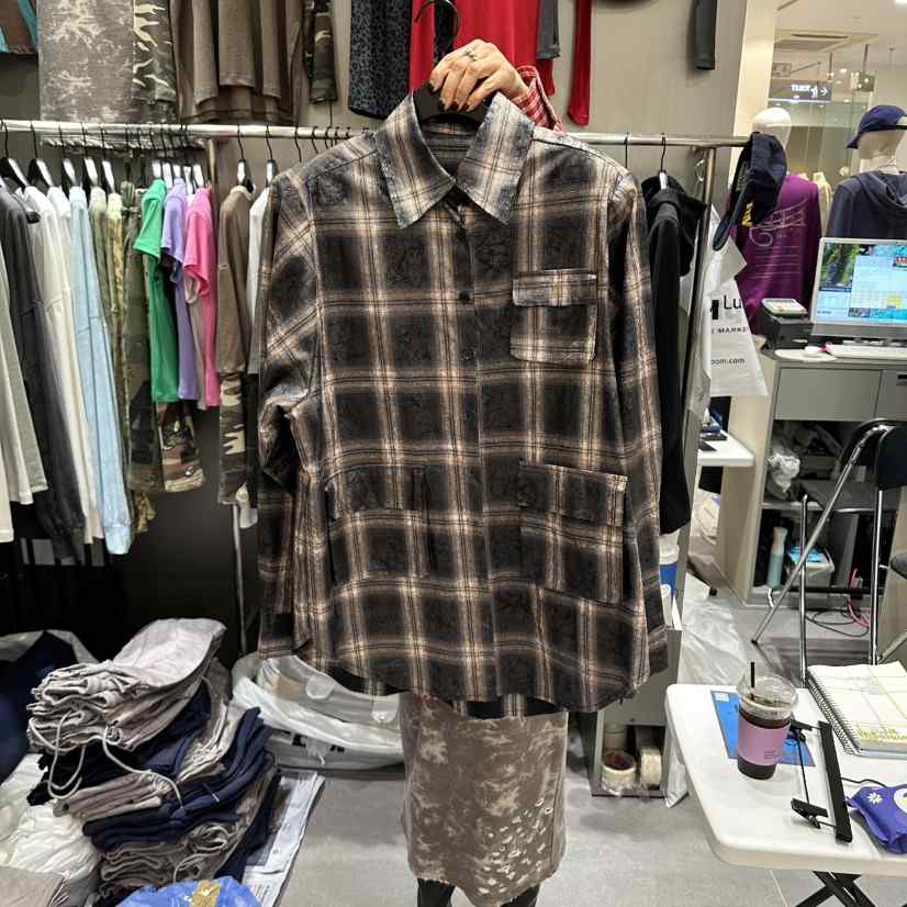 CHAVI韓國代購女士新品職業熱賣時尚真品休閑襯衫蕾絲衫涂層CHAVI襯衫/蕾絲衫