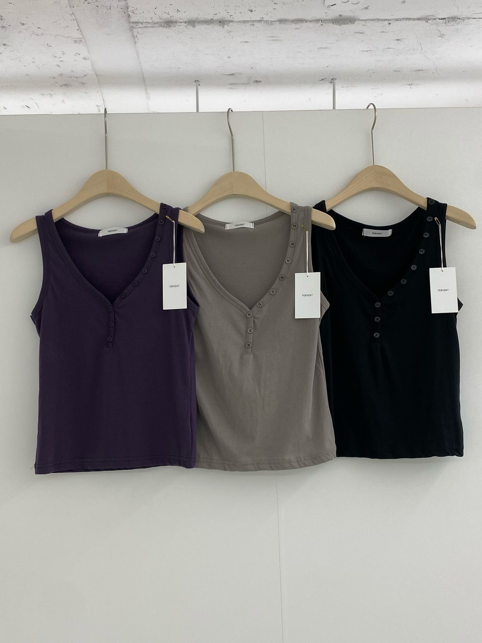 FERVENT韓國代購女士新款熱賣時尚推薦休閑真品人氣吊帶背心FERVENT-2件起吊帶/背心