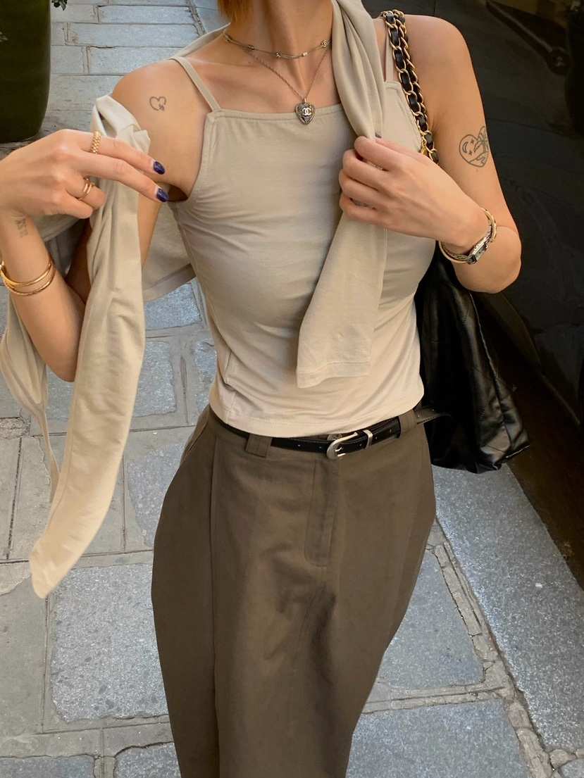 ZEROZERO東大門代購女士新品休閑人氣時尚熱賣吊帶背心無袖ZEROZERO吊帶/背心