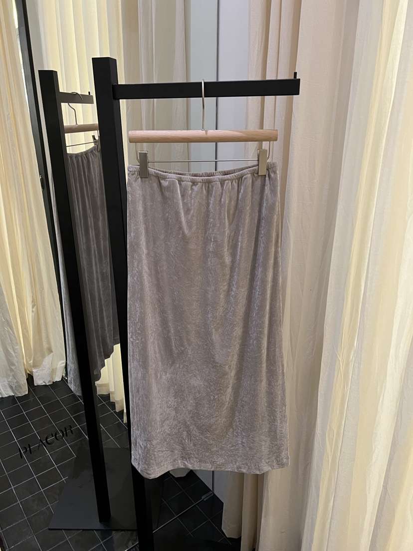 REGULARLY/PLACOR東大門直郵女裝新品時尚休閑長裙天鵝絨REGULARLY/PLACOR長裙