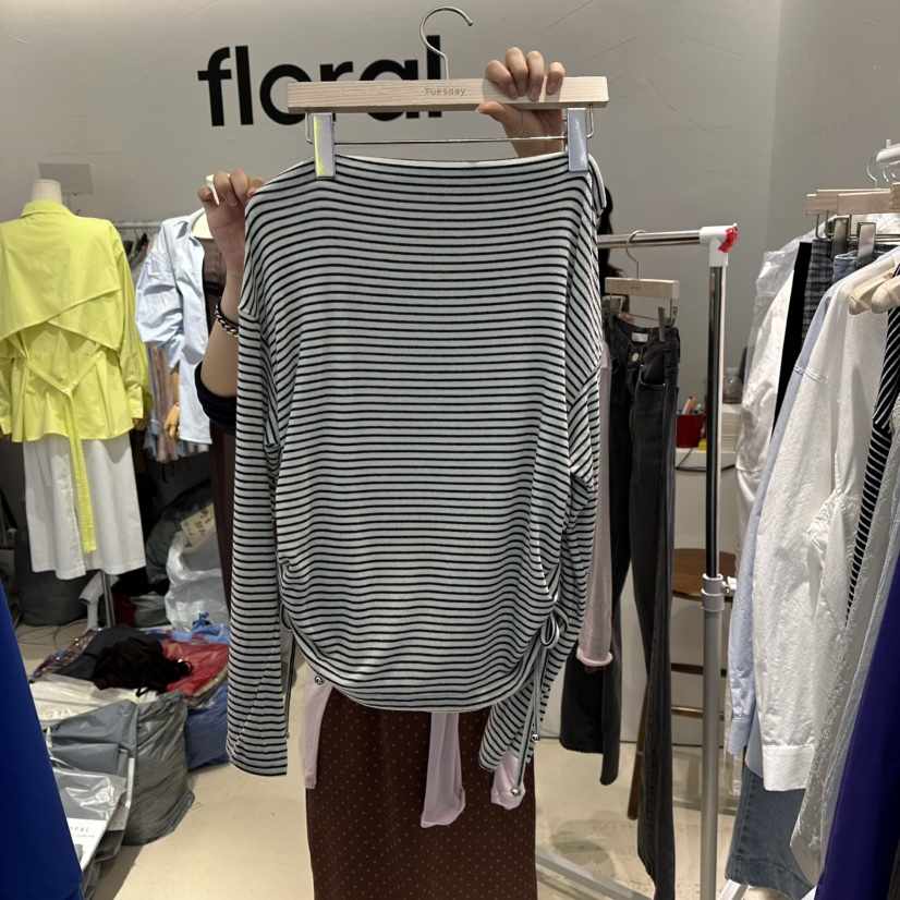 FLORAL東大門實拍女士新品熱賣休閑時尚推薦真品人氣長袖T恤FLORAL長袖T恤