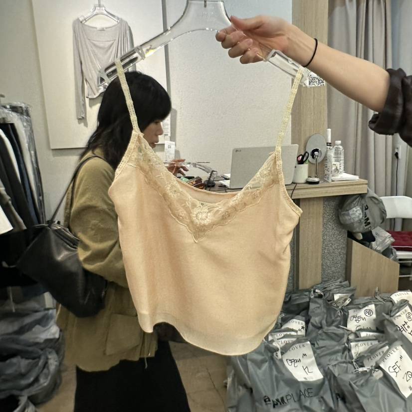 PLOVER東大門實拍女裝新款人氣休閑時尚熱賣推薦吊帶背心PLO_VER吊帶/背心