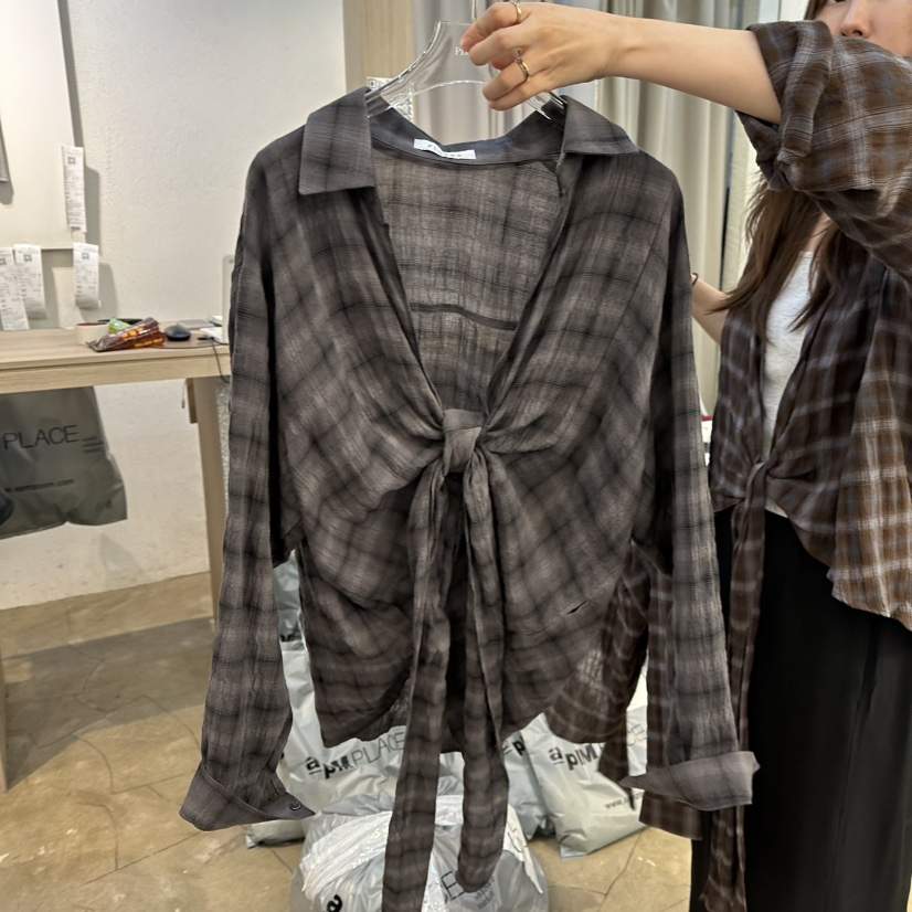 PLOVER韓國代購女裝新款熱賣休閑時尚推薦真品襯衫蕾絲衫PLO_VER襯衫/蕾絲衫