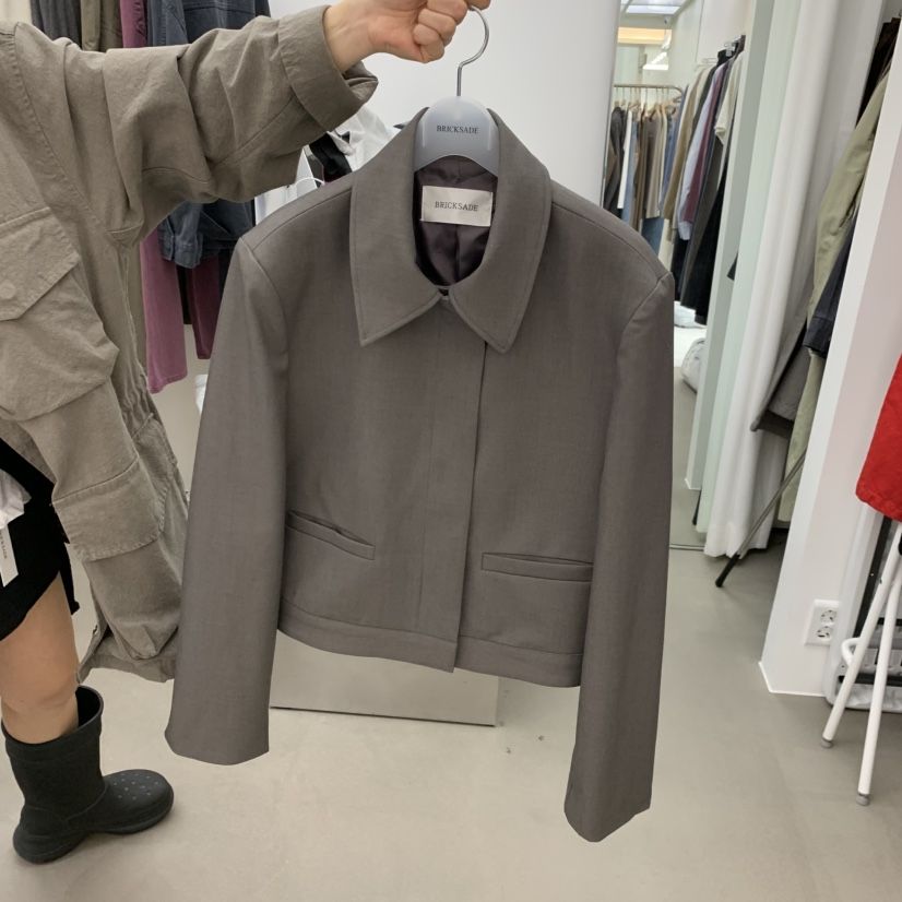 BRICKSADE東大門實拍女士新品人氣真品推薦時尚夾克短款翻領BRICKSADE夾克