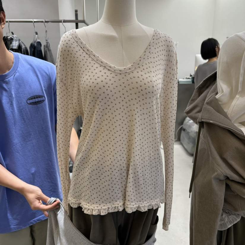 ANDE韓國代購女裝新品真品推薦熱賣時尚人氣職業休閑長袖T恤ANDE長袖T恤