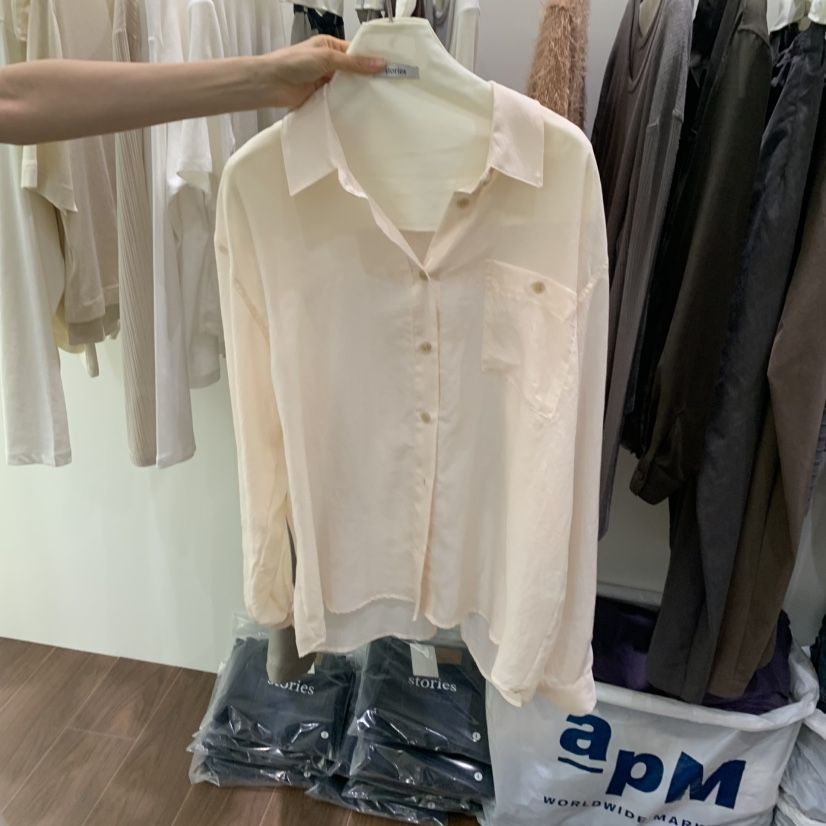STORIES東大門實拍女裝新品時尚推薦熱賣真品人氣襯衫蕾絲衫STORIES襯衫/蕾絲衫