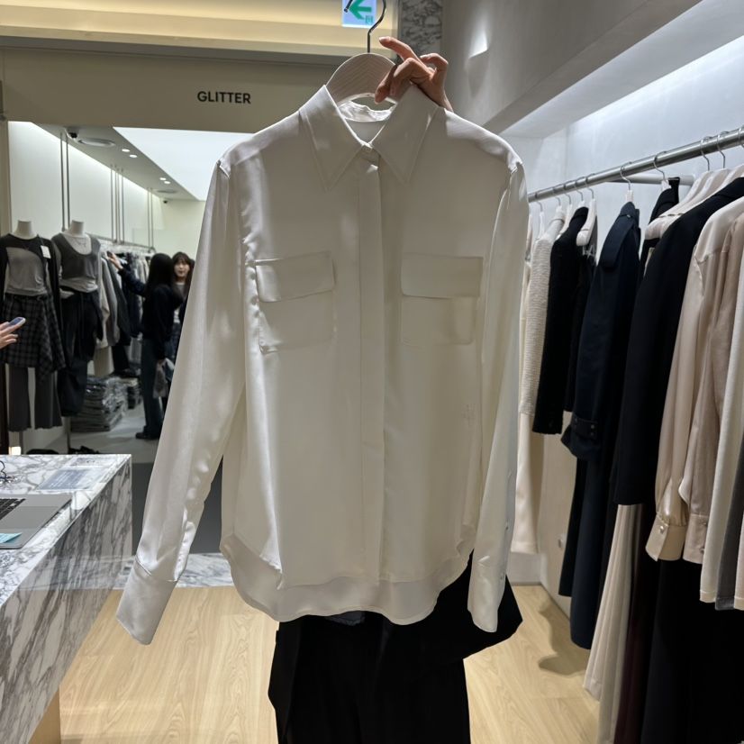 CREPE韓國代購女士新品真品人氣休閑熱賣推薦時尚襯衫蕾絲衫CREPE襯衫/蕾絲衫