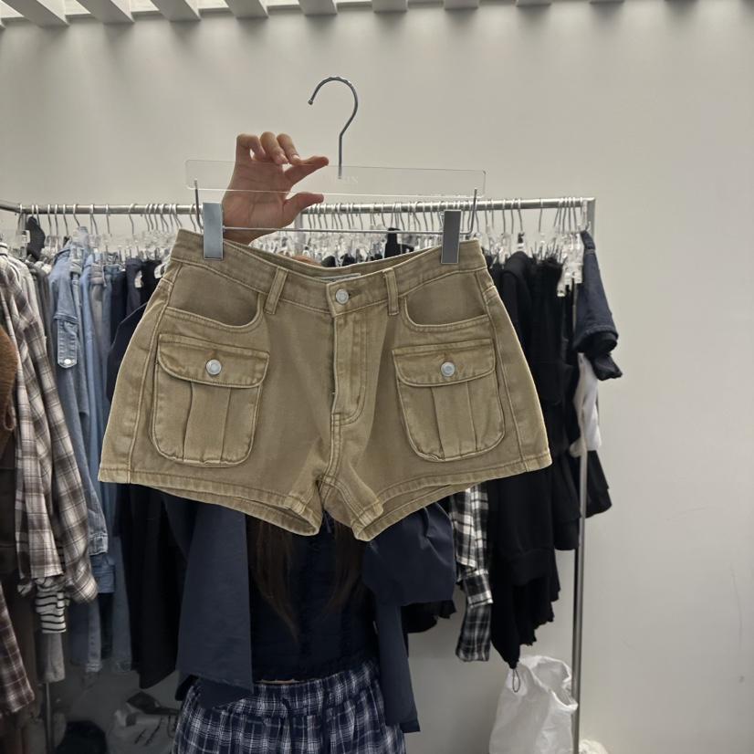 VIRKIN東大門實拍女士新品真品推薦熱賣休閑人氣短褲口袋VIRKIN短褲