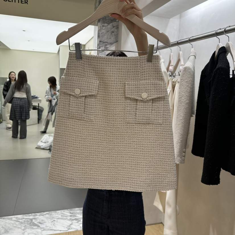 CREPE東大門代購女裝新品真品推薦時尚熱賣休閑半身裙中短裙CREPE半身裙/中短裙