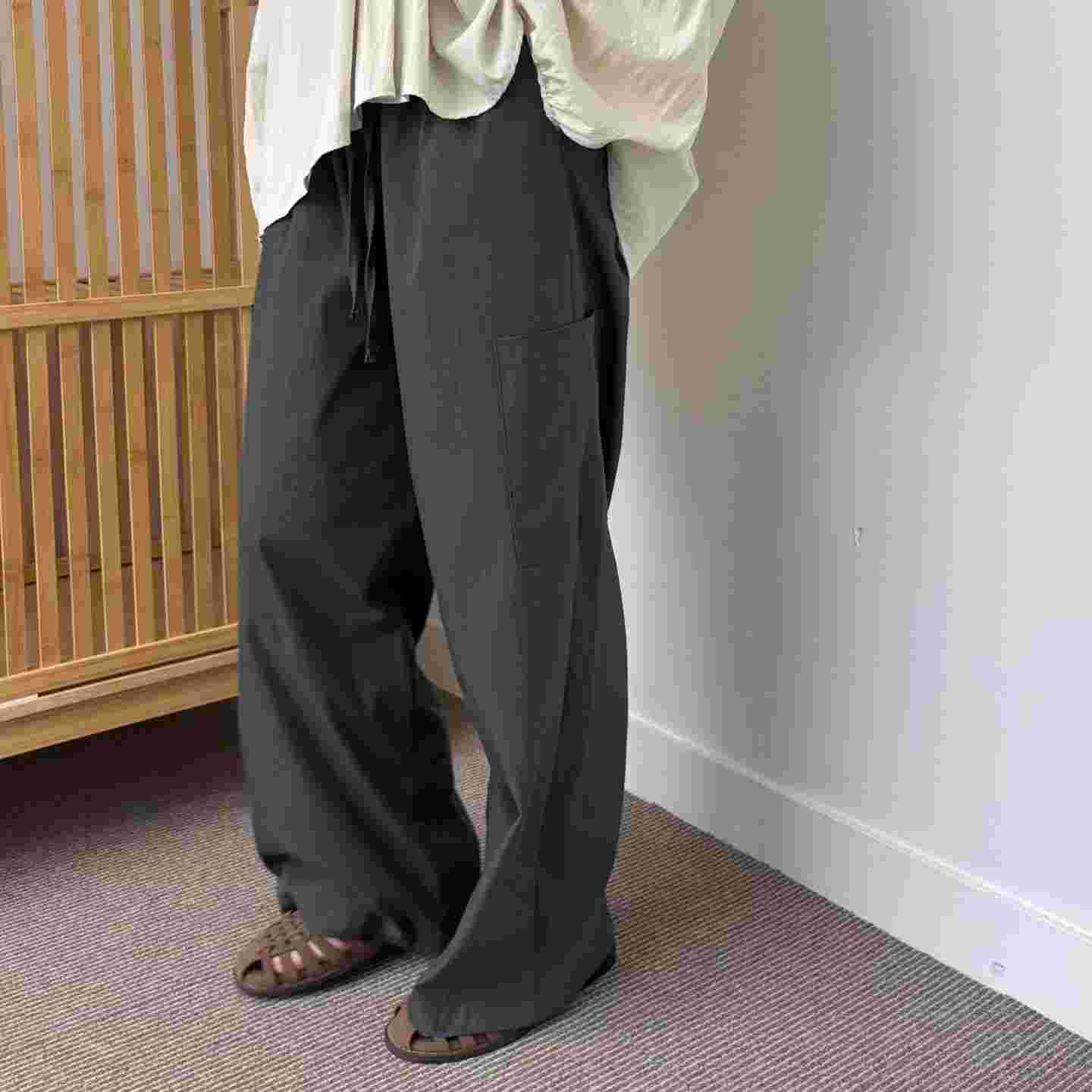 MINIMALGROUND/VIVAGLAM東大門直郵女士新品推薦休閑褲口袋MINIMALGROUND/VIVAGLAM休閑褲