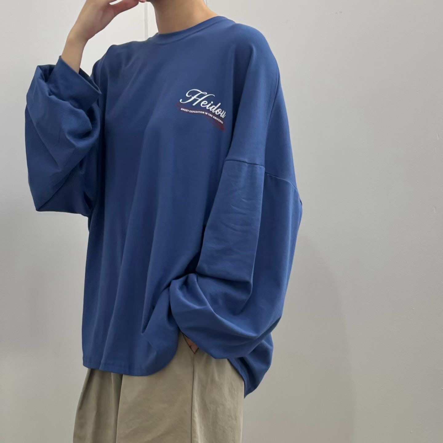 MINIMALGROUND/VIVAGLAM韓國代購女士新款時尚熱賣長袖T恤MINIMALGROUND/VIVAGLAM長袖T恤