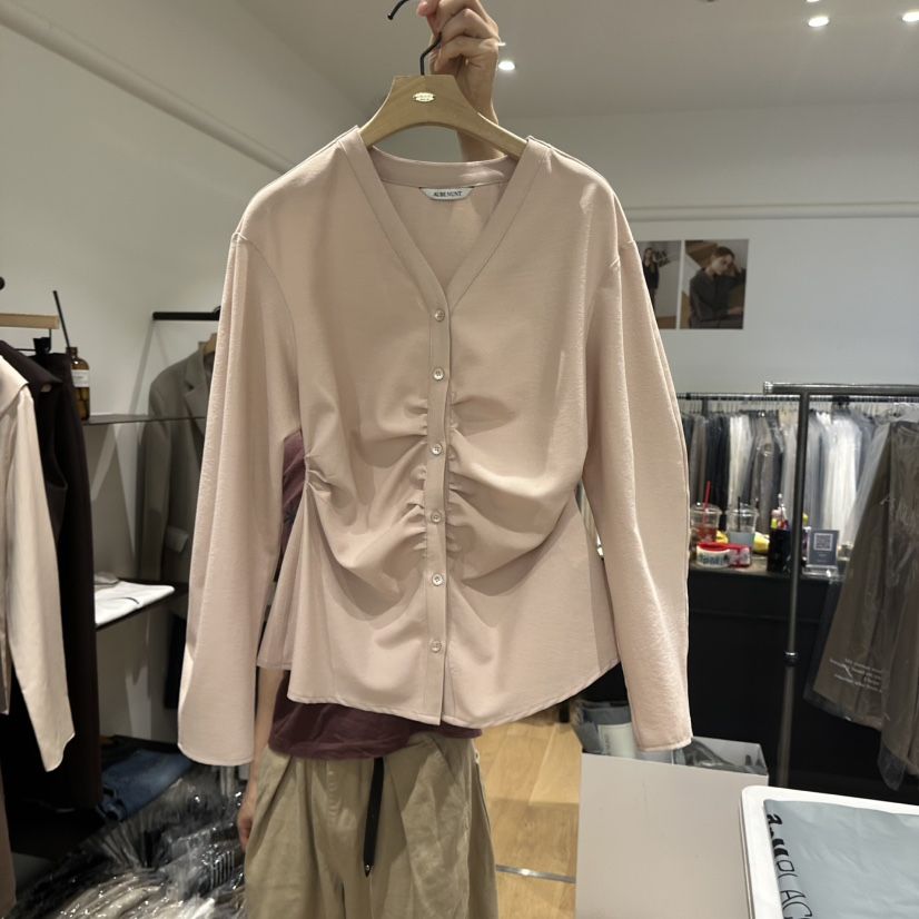 aube nunt韓國代購女裝新款時尚人氣休閑熱賣襯衫蕾絲衫aube nunt襯衫/蕾絲衫