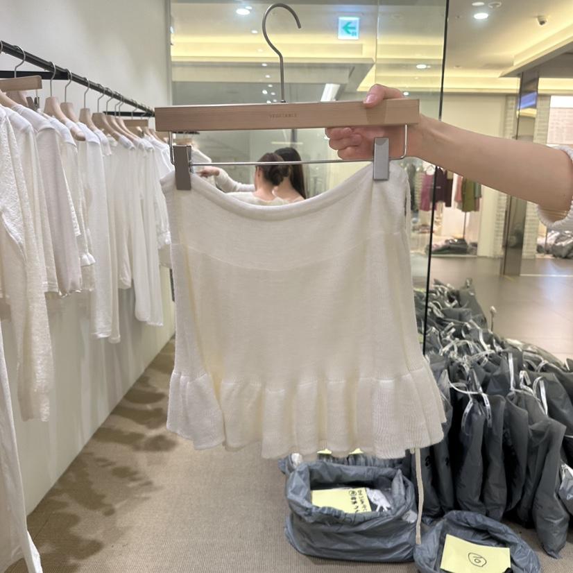 VEGETABLE東大門直郵女裝新品推薦真品休閑時尚人氣短裙羊毛VEGETABLE短裙