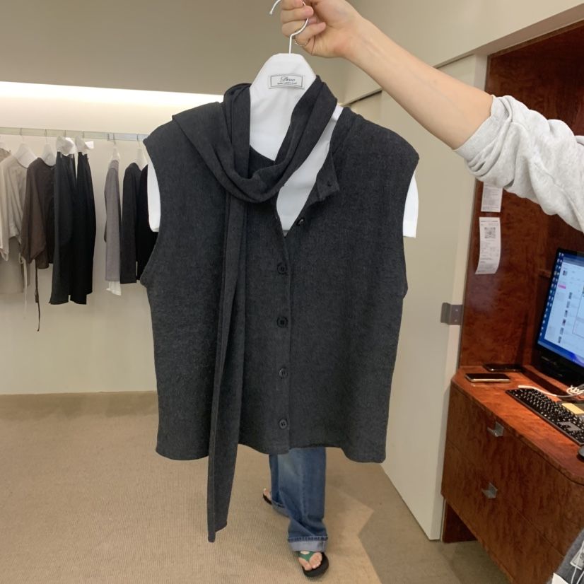 DEUO韓國代購女士新款真品熱賣時尚休閑人氣推薦馬甲DEUO馬甲