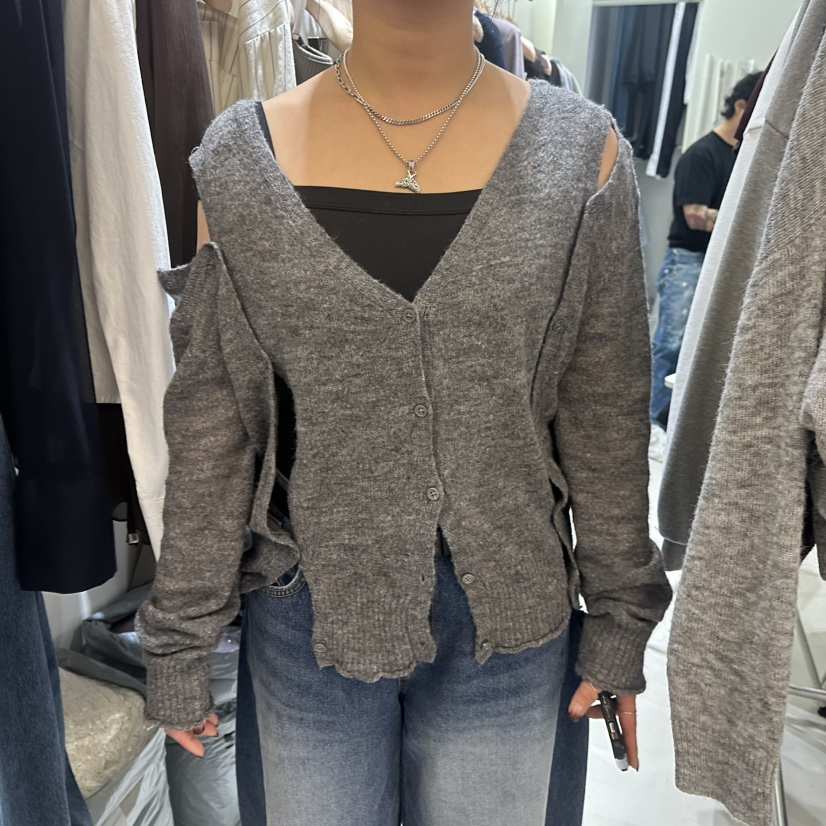 RENDER韓國代購女裝新品推薦時尚人氣針織衫羊毛開衫紐扣RENDER針織衫