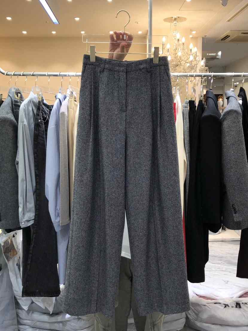 WORK SHOP東大門代購女士新品時尚熱賣真品休閑休閑褲羊毛Work_shop休閑褲