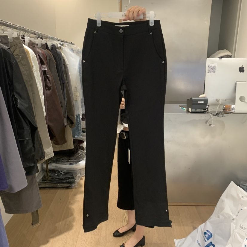 MEET ME東大門代購女裝新品真品推薦人氣休閑褲喇叭褲彈力MEET ME休閑褲