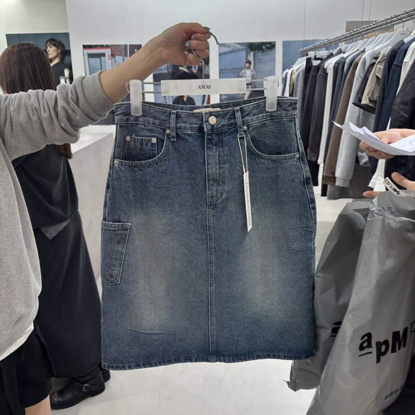 ANOU韓國直郵女士新款休閑人氣時尚熱賣推薦半身裙中短裙ANOU半身裙/中短裙