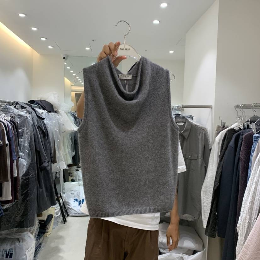 THE REST東大門實拍女士新品人氣時尚熱賣休閑推薦馬甲浣熊THE REST/UNNOEUD馬甲