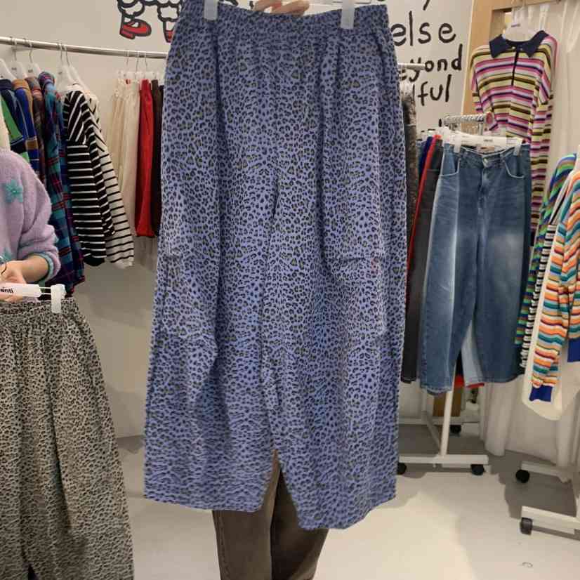 VENTI東大門代購女裝新品真品推薦時尚熱賣休閑褲豹紋圓領VENTI休閑褲