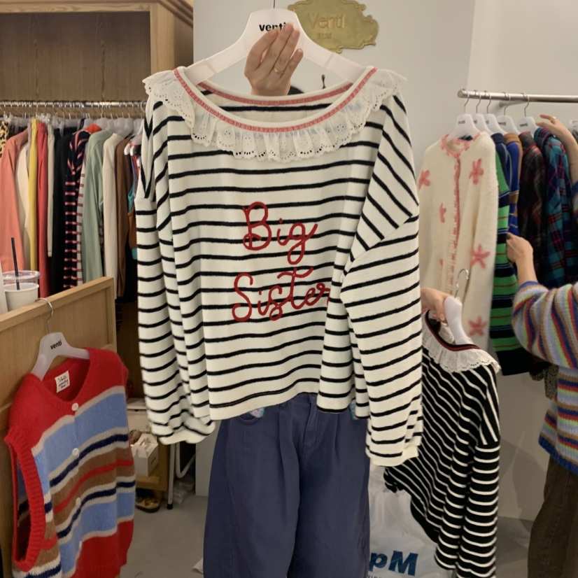 VENTI東大門實拍女裝新品時尚推薦休閑熱賣真品人氣衛衣露肩VENTI衛衣