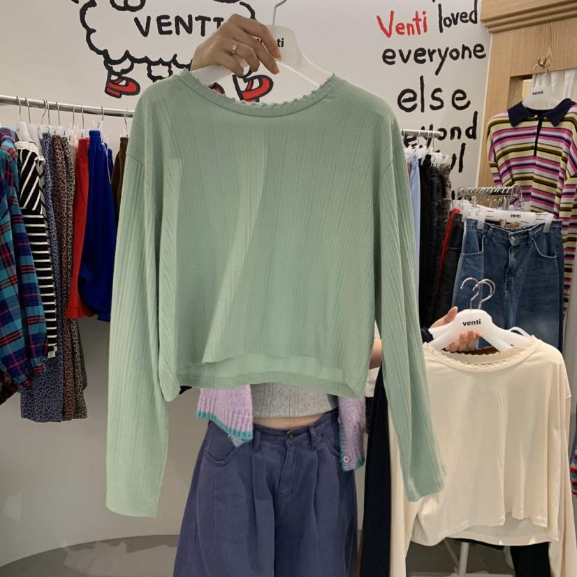 VENTI東大門直郵女士新品真品時尚熱賣人氣推薦休閑長袖T恤VENTI長袖T恤